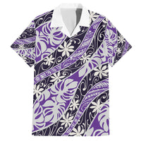 Vareau Tahiti Tiare Monstera Family Matching Off The Shoulder Long Sleeve Dress and Hawaiian Shirt Polynesian Pattern Curve Style - Polynesian Pride