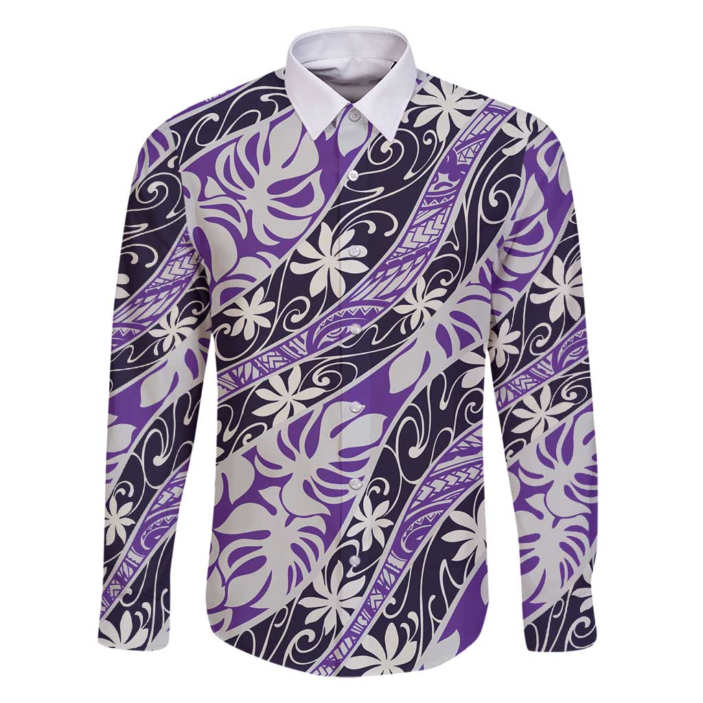 Vareau Tahiti Tiare Monstera Family Matching Summer Maxi Dress and Hawaiian Shirt Polynesian Pattern Curve Style - Polynesian Pride