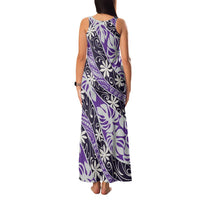 Vareau Tahiti Tiare Monstera Family Matching Tank Maxi Dress and Hawaiian Shirt Polynesian Pattern Curve Style - Polynesian Pride