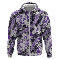 Vareau Tahiti Tiare Monstera Hoodie Polynesian Pattern Curve Style - Polynesian Pride