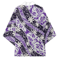 Vareau Tahiti Tiare Monstera Kimono Polynesian Pattern Curve Style - Polynesian Pride