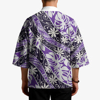 Vareau Tahiti Tiare Monstera Kimono Polynesian Pattern Curve Style - Polynesian Pride