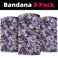 Vareau Tahiti Tiare Monstera Neck Gaiter Polynesian Pattern Curve Style - Polynesian Pride