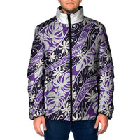 Vareau Tahiti Tiare Monstera Padded Jacket Polynesian Pattern Curve Style - Polynesian Pride