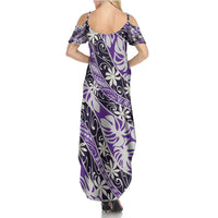 Vareau Tahiti Tiare Monstera Summer Maxi Dress Polynesian Pattern Curve Style - Polynesian Pride