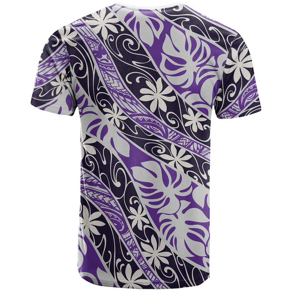 Vareau Tahiti Tiare Monstera T Shirt Polynesian Pattern Curve Style - Polynesian Pride