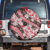 Uteute Tahiti Tiare Monstera Spare Tire Cover Polynesian Pattern Curve Style - Polynesian Pride