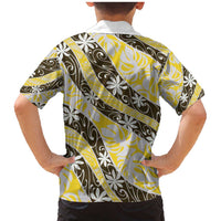 Rearea Tahiti Tiare Monstera Family Matching Mermaid Dress and Hawaiian Shirt Polynesian Pattern Curve Style - Polynesian Pride
