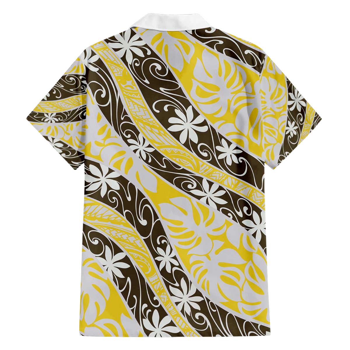 Rearea Tahiti Tiare Monstera Family Matching Off The Shoulder Long Sleeve Dress and Hawaiian Shirt Polynesian Pattern Curve Style - Polynesian Pride