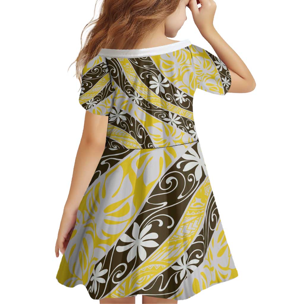 Rearea Tahiti Tiare Monstera Family Matching Off Shoulder Short Dress and Hawaiian Shirt Polynesian Pattern Curve Style - Polynesian Pride