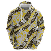 Rearea Tahiti Tiare Monstera Hoodie Polynesian Pattern Curve Style - Polynesian Pride