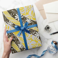 Rearea Tahiti Tiare Monstera Wrapping Paper Polynesian Pattern Curve Style - Polynesian Pride