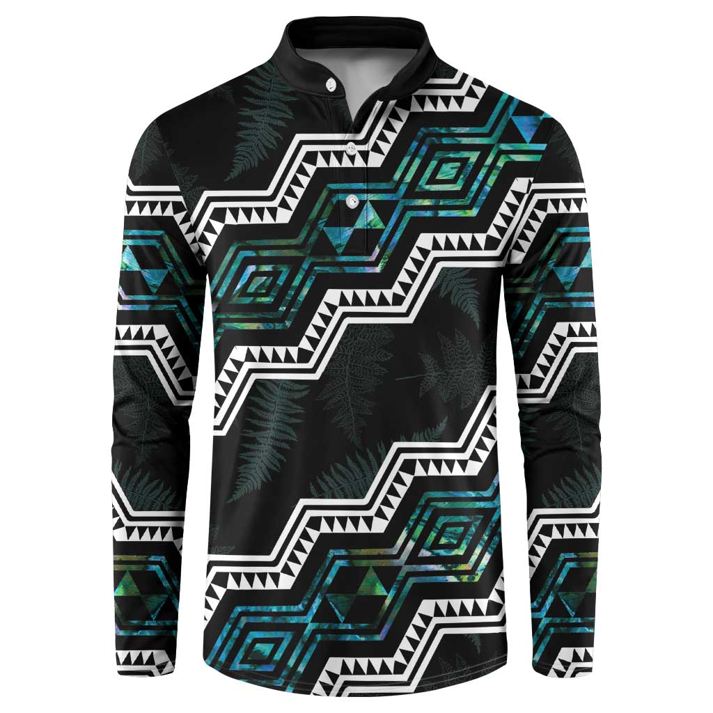 Personalised Taniko Aotearoa Mix Paua Shell Button Sweatshirt Niho Taniwha Turquoise Glitter