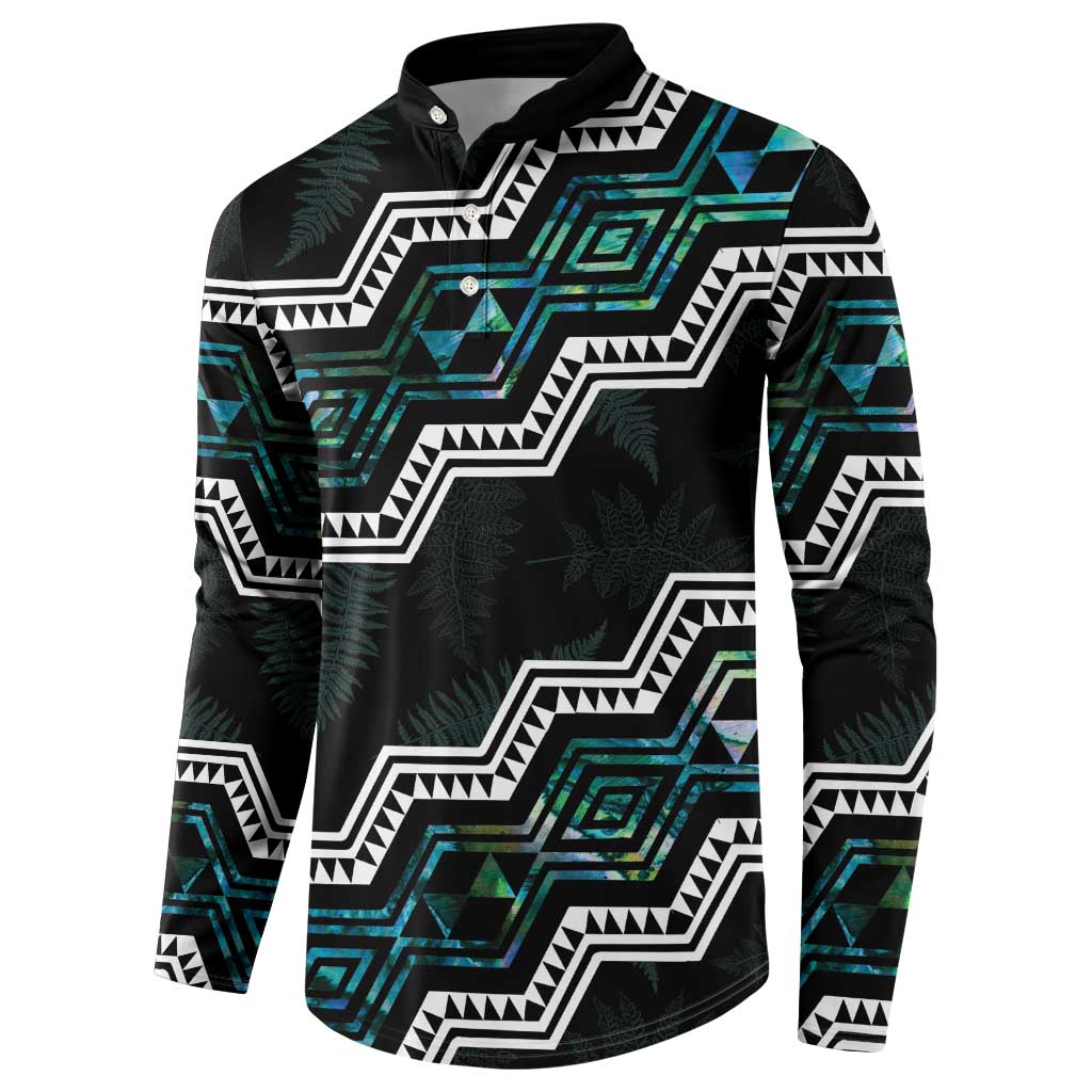 Personalised Taniko Aotearoa Mix Paua Shell Button Sweatshirt Niho Taniwha Turquoise Glitter
