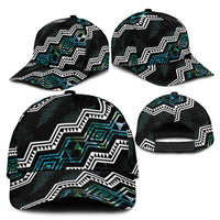 Taniko Aotearoa Mix Paua Shell Classic Cap Niho Taniwha Turquoise Glitter LT01 - Polynesian Pride