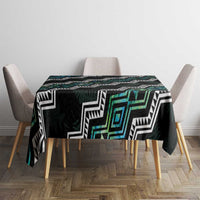 Taniko Aotearoa Mix Paua Shell Tablecloth Niho Taniwha Turquoise Glitter LT01 - Polynesian Pride