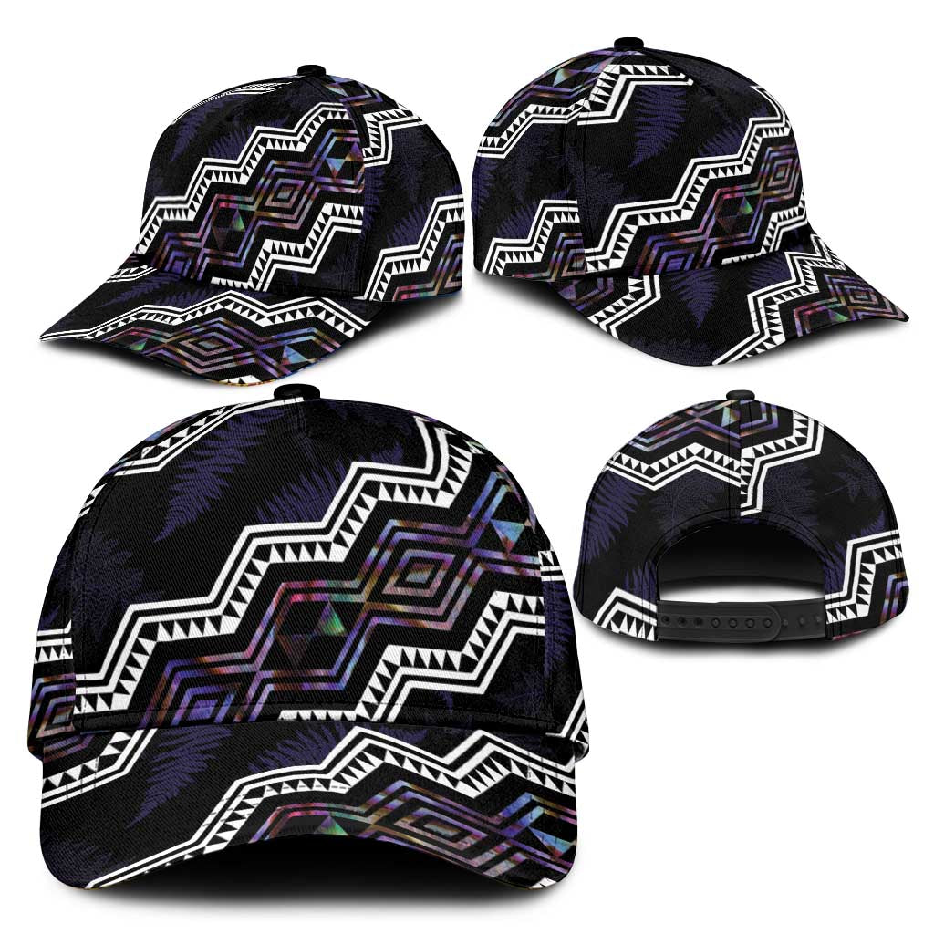 Taniko Aotearoa Mix Paua Shell Classic Cap Niho Taniwha Lilac Glitter LT01 - Polynesian Pride