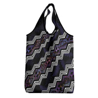 Taniko Aotearoa Mix Paua Shell Grocery Bag Niho Taniwha Lilac Glitter LT01 - Polynesian Pride