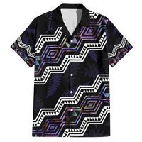 Personalised Taniko Aotearoa Mix Paua Shell Hawaiian Shirt Niho Taniwha Lilac Glitter LT01 Purple - Polynesian Pride