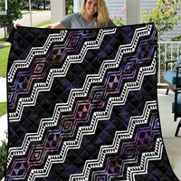 Personalised Taniko Aotearoa Mix Paua Shell Quilt Niho Taniwha Lilac Glitter