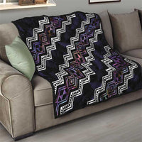 Personalised Taniko Aotearoa Mix Paua Shell Quilt Niho Taniwha Lilac Glitter