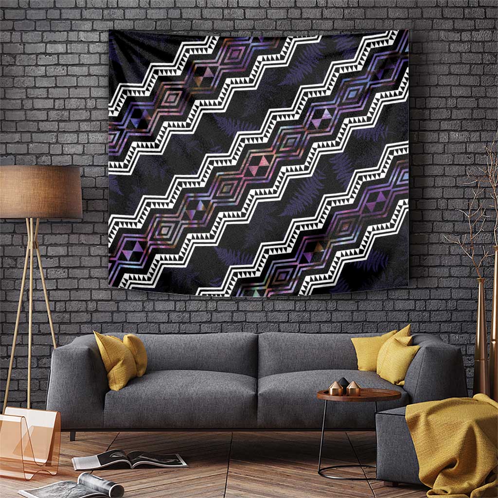 Personalised Taniko Aotearoa Mix Paua Shell Tapestry Niho Taniwha Lilac Glitter