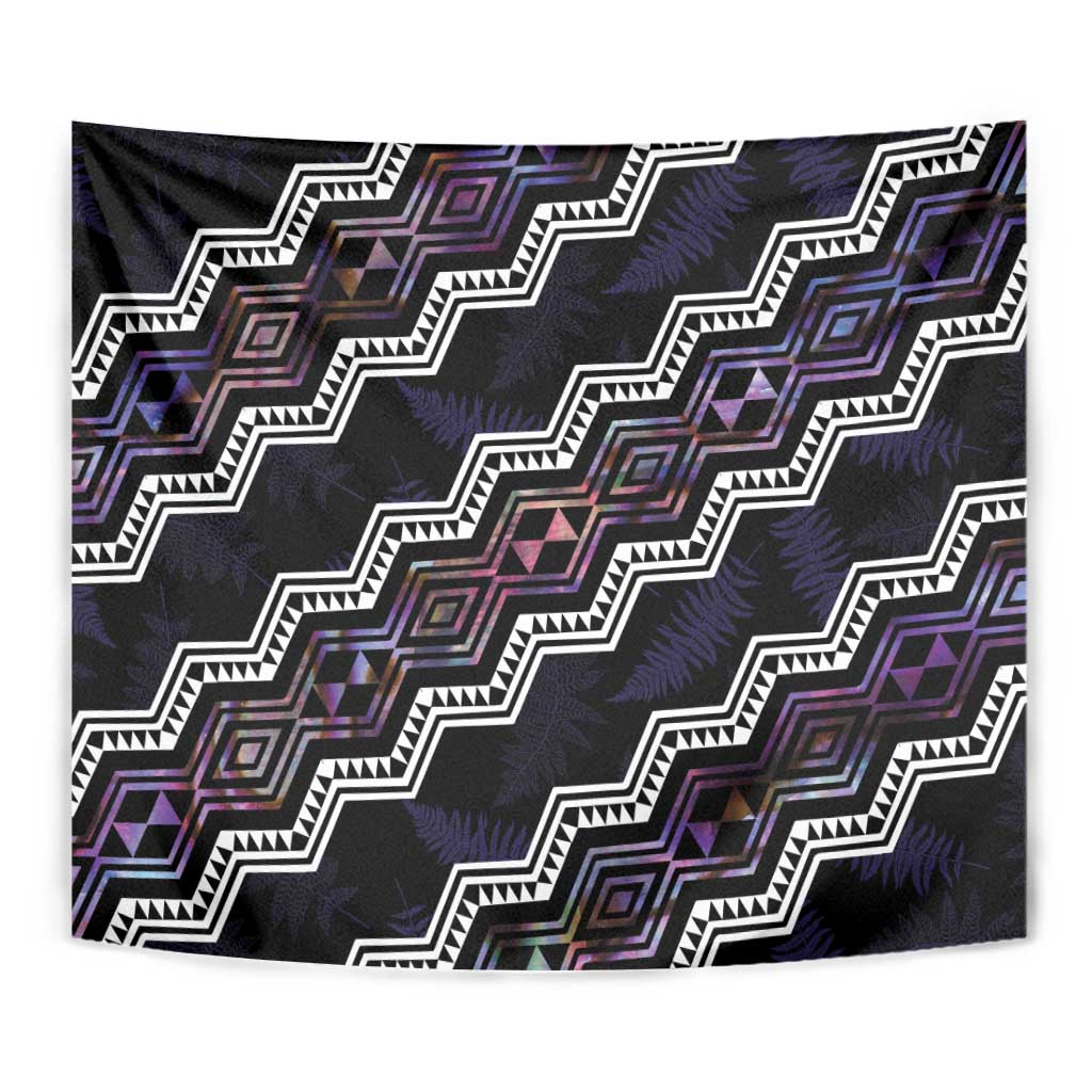 Personalised Taniko Aotearoa Mix Paua Shell Tapestry Niho Taniwha Lilac Glitter