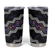 Personalised Taniko Aotearoa Mix Paua Shell Tumbler Cup Niho Taniwha Lilac Glitter LT01 Purple - Polynesian Pride