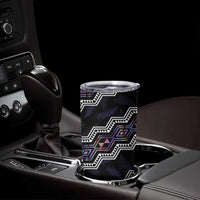 Personalised Taniko Aotearoa Mix Paua Shell Tumbler Cup Niho Taniwha Lilac Glitter LT01 - Polynesian Pride