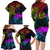 Wellington Pride Family Matching Long Sleeve Bodycon Dress and Hawaiian Shirt Aotearoa Tribal Rainbow Pattern LT01 - Polynesian Pride