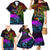 Wellington Pride Family Matching Mermaid Dress and Hawaiian Shirt Aotearoa Tribal Rainbow Pattern LT01 - Polynesian Pride