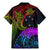 Wellington Pride Family Matching Mermaid Dress and Hawaiian Shirt Aotearoa Tribal Rainbow Pattern LT01 - Polynesian Pride