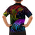 Wellington Pride Family Matching Puletasi and Hawaiian Shirt Aotearoa Tribal Rainbow Pattern LT01 - Polynesian Pride