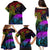 Wellington Pride Family Matching Puletasi and Hawaiian Shirt Aotearoa Tribal Rainbow Pattern LT01 - Polynesian Pride