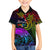 Wellington Pride Family Matching Puletasi and Hawaiian Shirt Aotearoa Tribal Rainbow Pattern LT01 Son's Shirt Black - Polynesian Pride