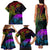 Wellington Pride Family Matching Tank Maxi Dress and Hawaiian Shirt Aotearoa Tribal Rainbow Pattern LT01 - Polynesian Pride