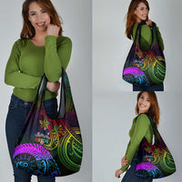 Wellington Pride Grocery Bag Aotearoa Tribal Rainbow Pattern LT01 - Polynesian Pride