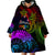 Wellington Pride Wearable Blanket Hoodie Aotearoa Tribal Rainbow Pattern LT01 - Polynesian Pride