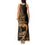 Personalised Hawaii Tank Maxi Dress Maui Be Strong Kakau Gold Version LT01 - Polynesian Pride