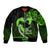 Personalised Hawaii Bomber Jacket Maui Be Strong Kakau Green Version LT01 Unisex Green - Polynesian Pride