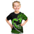 Personalised Hawaii Kid T Shirt Maui Be Strong Kakau Green Version LT01 Green - Polynesian Pride
