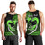 Personalised Hawaii Men Tank Top Maui Be Strong Kakau Green Version LT01 - Polynesian Pride