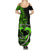 Personalised Hawaii Summer Maxi Dress Maui Be Strong Kakau Green Version LT01 - Polynesian Pride