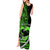 Personalised Hawaii Tank Maxi Dress Maui Be Strong Kakau Green Version LT01 - Polynesian Pride