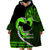 Personalised Hawaii Wearable Blanket Hoodie Maui Be Strong Kakau Green Version LT01 - Polynesian Pride