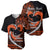 Personalised Hawaii Baseball Jersey Maui Be Strong Kakau Orange Version LT01 - Polynesian Pride