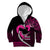 Personalised Hawaii Kid Hoodie Maui Be Strong Kakau Pink Version LT01 Zip Hoodie Pink - Polynesian Pride
