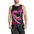 Personalised Hawaii Men Tank Top Maui Be Strong Kakau Pink Version LT01 - Polynesian Pride