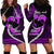 Personalised Hawaii Hoodie Dress Maui Be Strong Kakau Purple Version LT01 - Polynesian Pride