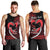 Personalised Hawaii Men Tank Top Maui Be Strong Kakau Red Version LT01 - Polynesian Pride